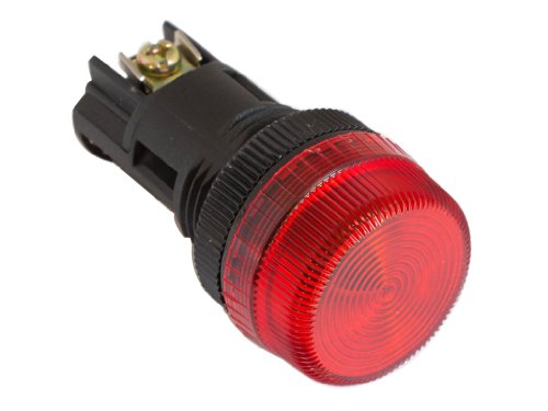 Alpinetech NPL-22 Red 22mm 24V AC/DC LED Pilot Indicator Light
