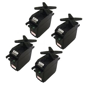 4-Pack of Common Sense RC CSRC-311 Standard Economical Servos from Toy RC Airplanes