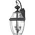 Quoizel NY8317K Newbury 2-Light Outdoor Wall Lantern, Mystic Black