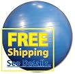 Professional Grade 300 lb. Fitness, Exercise Ball: 75 cm (29") Blue