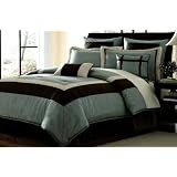 12 PC. CLASSIC SUPER BED IN A BAG COMFORTER SET W  MATCHING PILLOWS and SHEET SET, KING,... by Victorian Collections