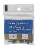 South Bend Removable Split Shot Sinker (Black, 2)