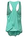NINEXIS Women's Sleeveless Chiffon Racerback Tank Tops