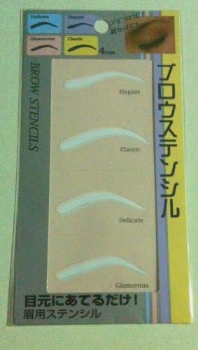 4 types of Eyebrow stencils (Delicate , Elegant , Glamorous and Classic) : Made in Korea