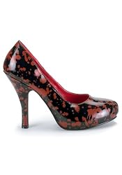 Women's 5 Inch Heel Blood Spattered Patent Pumps