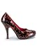 Women's 5 Inch Heel Blood Spattered Patent Pumps