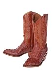 Lucchese Classics Crocodile Cowboy Boots 6/4 Mens EE (Wide) - Cognac