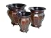 18" ht Elegant Metal Urn Vase with Handles &amp; Legs Garden Decor Planter
