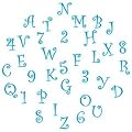 FMM Upper Case Funky Alphabet & Number Tappit Cutters Set
