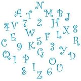 FMM Upper Case Funky Alphabet & Number Tappit Cutters Set