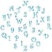 FMM Upper Case Funky Alphabet & Number Tappit Cutters Set