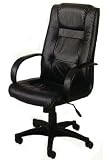 High Back Black Leather Office Chair by Coaster