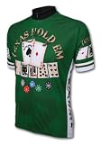 Texas Hold 'em Cycling Jersey by World Jerseys with DeFeet Black Flame Socks