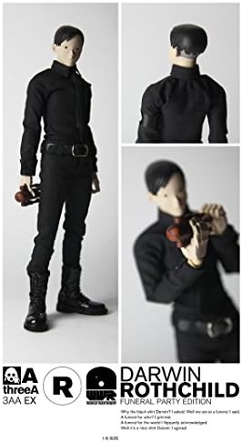 Hong Kong Toy Designer 3A 3AA THREEA 1/6 WWR EX Darwin Rothchild FUNERAL PARTY Edition Rare Action Figure 1pc BLACK