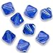 (12) 8mm SAPPHIRE SWAROVSKI 5301 Crystal Beads