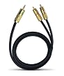 Oehlbach NF 1 Stereo Audio-Kabel f�r Soundkarten (3,5 Klinke-2 Cinch 1,00m) schwarz