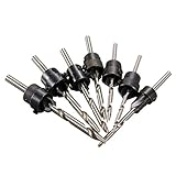 大工皿ドリル ビット 7 ピース セット木工ツール 5-10 # と 12 #