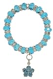 Turquoise Flower Crystal Bubble Bracelet