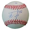 Yoshinori Tateyama Autographed ROLB Baseball, Texas Rangers, Proof Photo