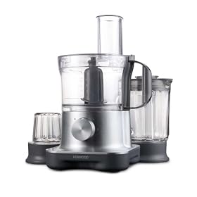 Kenwood FP260 Multi Pro Compact Food Processor, Brushed Metal