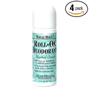 Home Health Herbal Magic Roll On Deodorant, Herbal Scent , 3 Ounces (Pack of 4) Home Health Herbal Magic Roll-On Deodorant, Herbal Scent , 3-Ounces (Pack of 4)