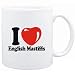 Mug White " I LOVE English Mastiffs " Dogs