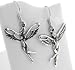 Sterling Silver Nouveau Winged Dancing Fairy Earrings