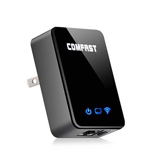 InnoGear® Wireless Mini Wifi Range Extender Mini Repeater Signal Booster Access Point with Button for WPS Encryption Protection, Wall-plug design, Compatible with Network Standards 802.11b 802.11g 802.11n 802.3u 802.3 802.3x