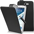 Supergets� Samsung Galaxy Note 2 Black Top Flip PU Leather Case and Capacitive Touch Screen Stylus