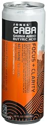 Jones Soda GABA Nectarine, 12-Ounce Cans (Pack of 12)