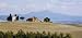 Tuscan Landscape, Isolated Farm in Val D'orcia - 72W x 34H - Peel and Stick Wall Decal by Wallmonkeys