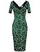 MUXXN Women's 50s Jade Cat Casual Pencil Dress