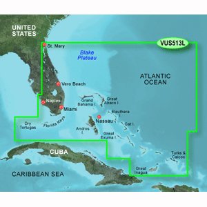 New-GARMIN VUS513L JACKSONVILLE TO BAHAMAS BLUECHART G2 VISION - 30408 On Sale