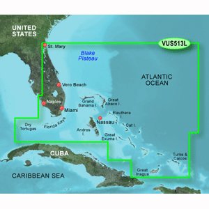 New-GARMIN VUS513L JACKSONVILLE TO BAHAMAS BLUECHART G2 VISION - 30408B005JPL7Y4 : image