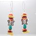 Southwestern Butterfly, Turquoise Gemstone and Spiny Oyster Bead Dangle Earrings in Sterling Silver,#8986