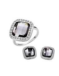 XiangGang ShaoGi 18k White Gold, Round Diamond Ball Fashion Sets, White - 18 inch