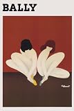 BALLY BEAUTIFUL FASHION NAKED NUDE GIRLS VINTAGE POSTER ON CANVAS REPRO!!!!!