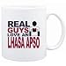 Mug White " Real guys love a Lhasa Apso " Dogs