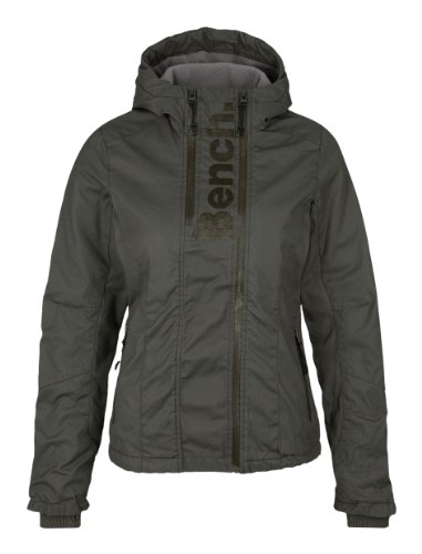 Bench Damen Jacke mit Kapuze SNO, black ink (olive-green), L, BK007