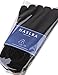 HASLRA Women's No Show Toe Socks for toe shoes 3 Pairs (100% Cotton_Black-L)