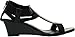 DIVIANA NICKI-19 Women's Elastic T-strap Back Zip Wedge Sandals