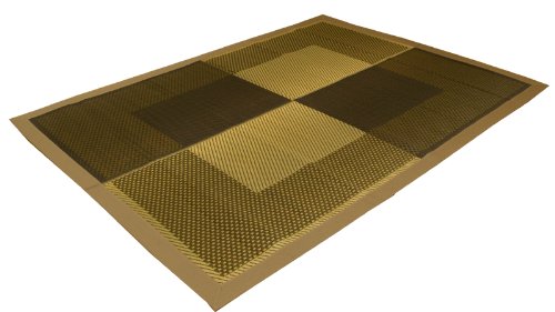 純国産 い草ラグカーペット 『DXモーニング』 ベージュ 191×250cm 裏貼り付き 