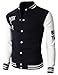 H2H Mens Slim Fit Cotton Varsity Baseball Bomber Jacket Of Various Styles