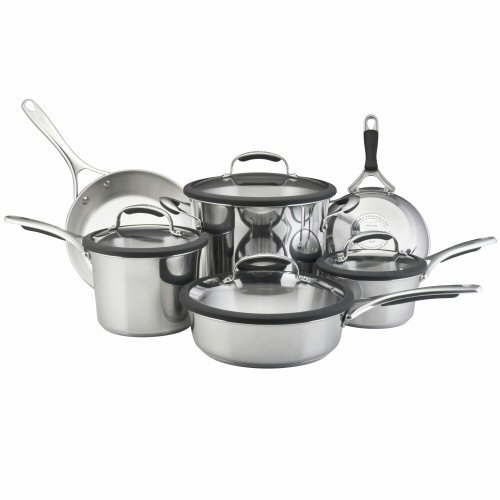KitchenAid 10-pc. Cookware Set - Stainless Steel product image