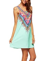 Sexy A-line Short Cotton Sleeveless  Dress