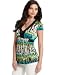 AGB Printed Babydoll Top
