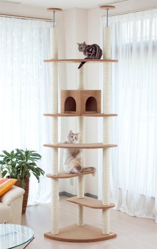 ペッツデポ　オリジナルねこタワー　コーナータウン（大）
