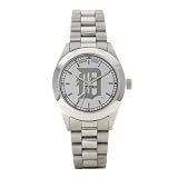 Detroit Tigers Ladies Child Sapphire Series Crystal Platinum Watch - MLB Baseball by Game Time