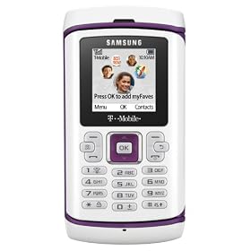 Samsung Comeback t559 Phone, Pearl White/Plum (T-Mobile)