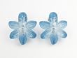 Blue Plumeria Flower - Baby Girl & Toddler Hair Clips